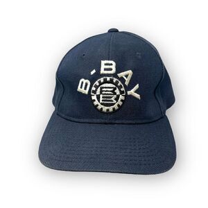 Back Bay Brewing Co Company Hat Cap Adjustable Strapback Blue White OSFM